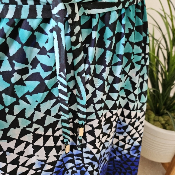 Vince Camuto Blue Gradient Halter Maxi Sundress - Picture 10 of 16